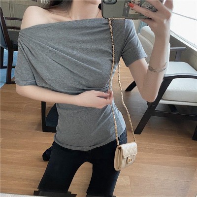 Korean style sexy strapless waist top